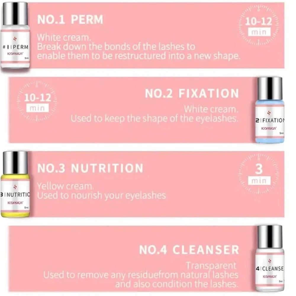 Lash Lift Eyelash Perming Kit - Pink